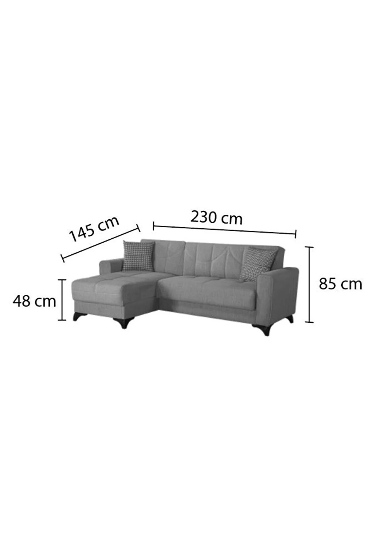 Ecksofa Modern mit Lagerraum